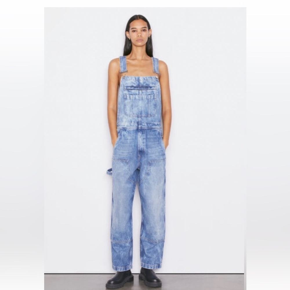 NWT FRAME size XS utility patch overalls